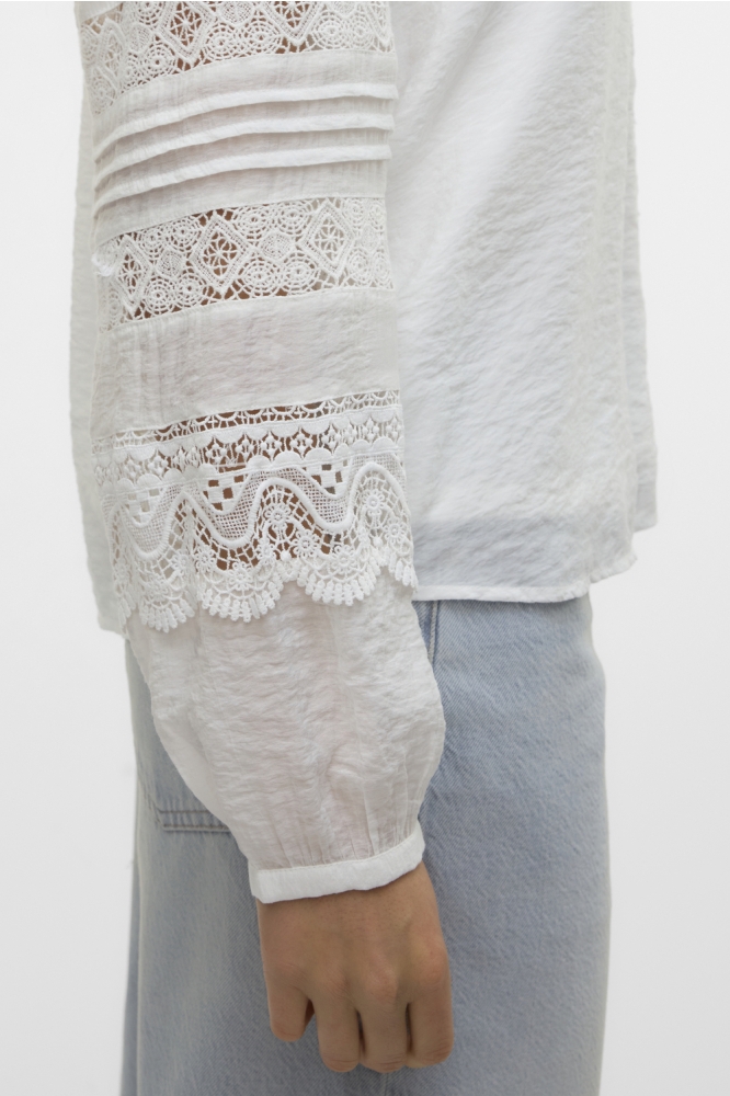 VMTIFFANI LS TOP WVN GA CE 10327968 SNOW WHITE